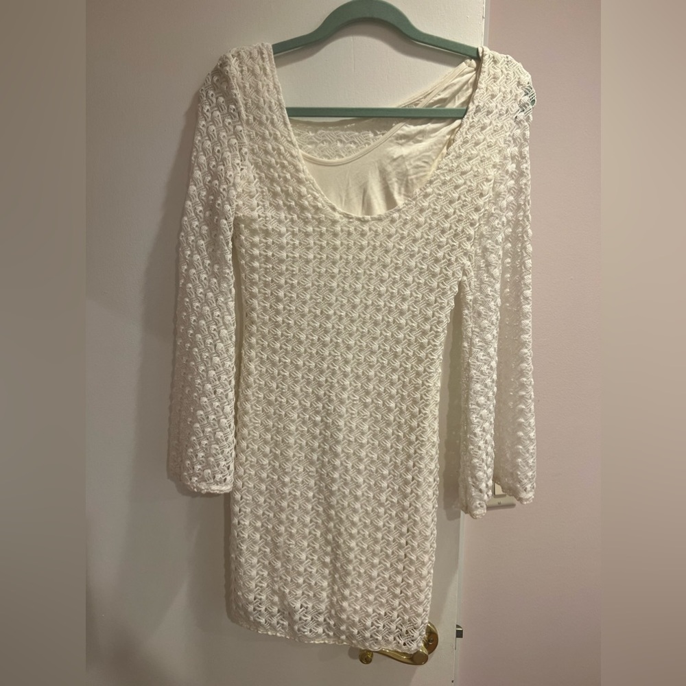 Ivory knit dress